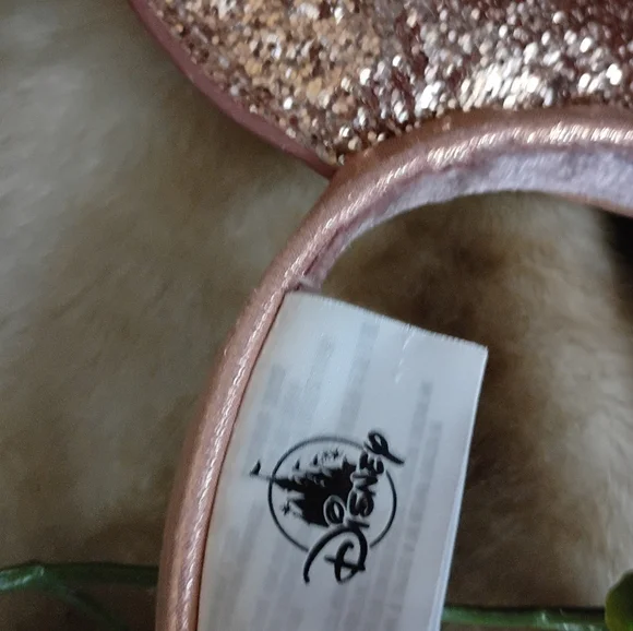 NWOT Disney Minnie Mouse Rose Gold Sequined Ear Headband Disney World - Picture 4 of 5